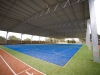 Steel building gable roof over school sports court  - Melbourne, VIC