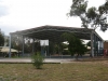 Steel building school court cover, gable roof - Hopetoun, North-Western Victoria