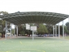 Curved roof school sports court cover - Mildura, Victoria